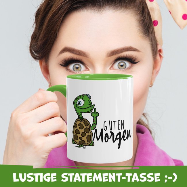 Lustige Schildi Tasse - Guten Morgen