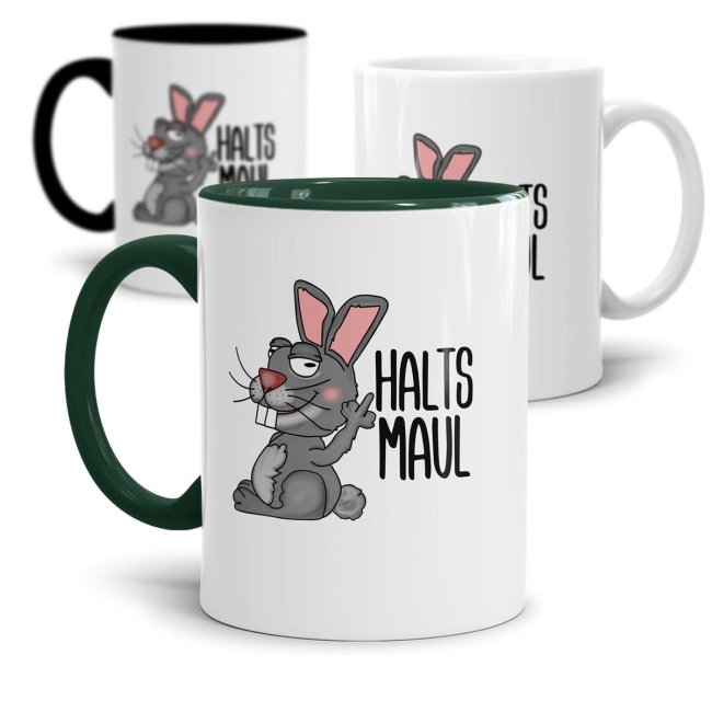 Freche Hasen Tasse - Halts Maul -