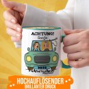 Tasse - F&uuml;hrerschein bestanden - gr&uuml;nes Auto -...