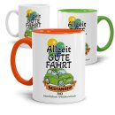 Tasse - Allzeit Gute Fahrt - mit Jahr personalisierbar