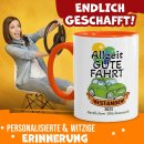 Tasse - Allzeit Gute Fahrt - mit Jahr personalisierbar