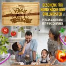 Gro&szlig;es Schneidebrett mit Gravur - Bester Koch der...