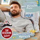 Kissen f&uuml;r Papa - Du bist wundervoll - mit Foto...