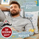 Kissen f&uuml;r Papa - Mein Held - mit Foto personalisierbar