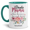 Tasse - Danke Mama - mit Name personalisierbar