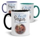 Tasse f&uuml;r Papa - Mein Held - mit Foto gestalten