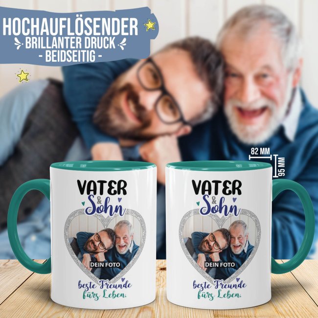 Tasse - Vater und Sohn - mit Foto gestalten