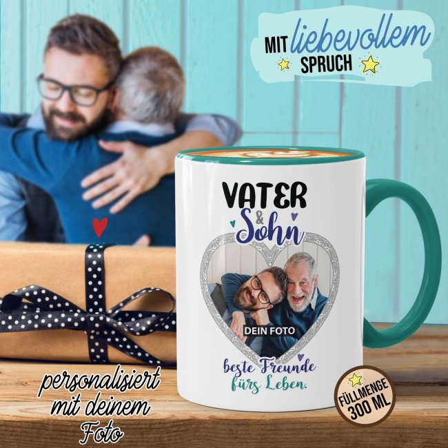 Tasse - Vater und Sohn - mit Foto gestalten