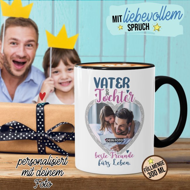 Tasse - Vater und Tochter - mit Foto gestalten