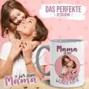 Tasse f&uuml;r Mama - Du bist wunderbar - mit Foto selbst...