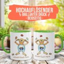 Tasse mit Osterhase - Eier-Jongleur - mit Wunschtext...