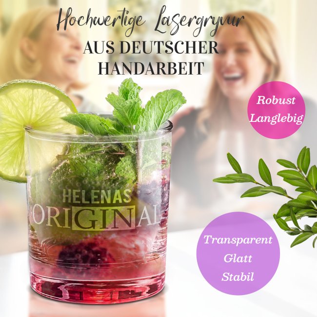 Gin-Glas - OriGINal - mit Name personalisierbar