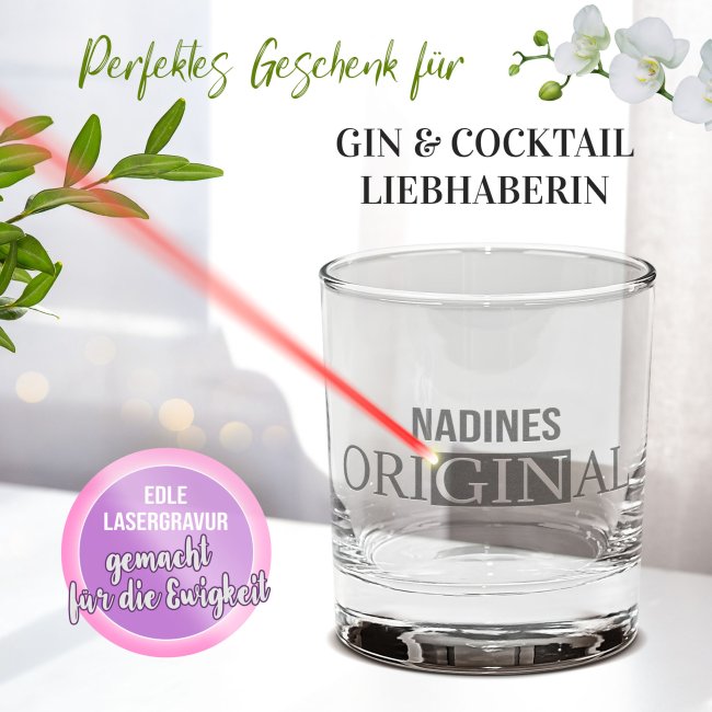 Gin-Glas - OriGINal - mit Name personalisierbar