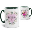 Tasse zur Jugendweihe - Herzrahmen - Alles Liebe - mit...