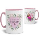 Tasse zur Konfirmation - Herzrahmen - Alles Liebe - mit...