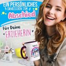 Erzieherin-Tasse - Danke, dass du mir beim Wachsen...