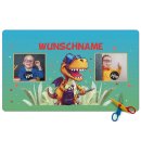 Schreibtischunterlage f&uuml;r Kinder - Dino - mit Fotos...