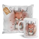 Geschenk-Set zur Einschulung - Kissen &amp; Tasse - mit 5...