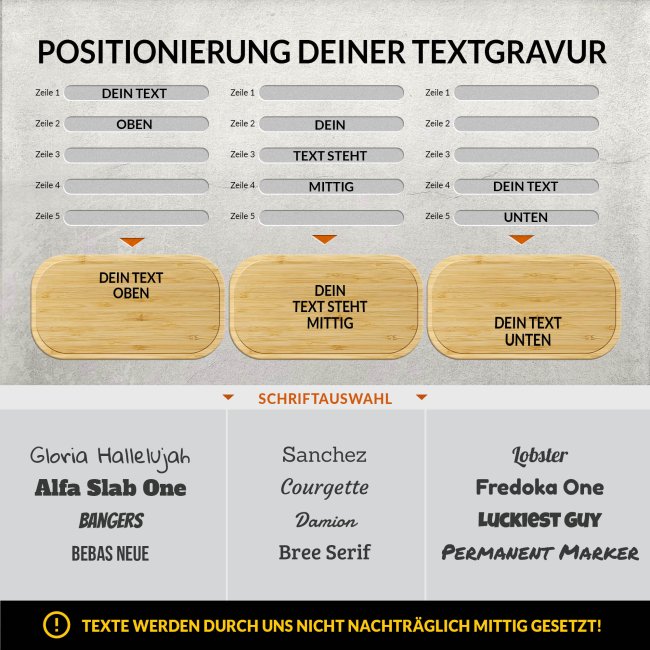 Brotdose mit Wunschtext selbst gestalten - 600 ml