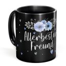 Schwarze Tasse f&uuml;r den allerbesten Freund