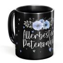 Schwarze Tasse f&uuml;r den allerbesten Patenonkel