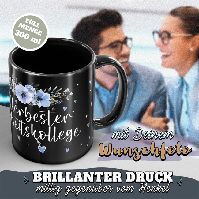 Schwarze Tasse f&uuml;r den allerbesten Arbeitskollege