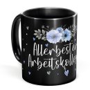 Schwarze Tasse f&uuml;r den allerbesten Arbeitskollege