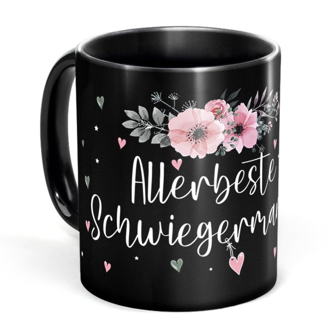 Schwarze Tasse - Allerbeste - Weibliche Form