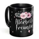 Schwarze Tasse f&uuml;r die allerbeste Freundin