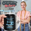 Schwarze Tasse mit Spruch - Aus dem Weg -Name- muss...