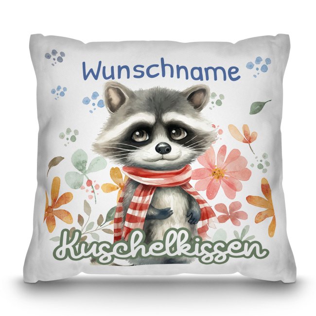 Personalisierbares Kissen f&uuml;r Kinder - mit Name - Tiermotive - Verschiedene Farben