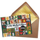 Foto-Puzzle - Frohe Weihnachten - mit Collage acht Fotos...