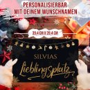 Weihnachtliches Platzdeckchen - Lieblingsplatz - mit Name...