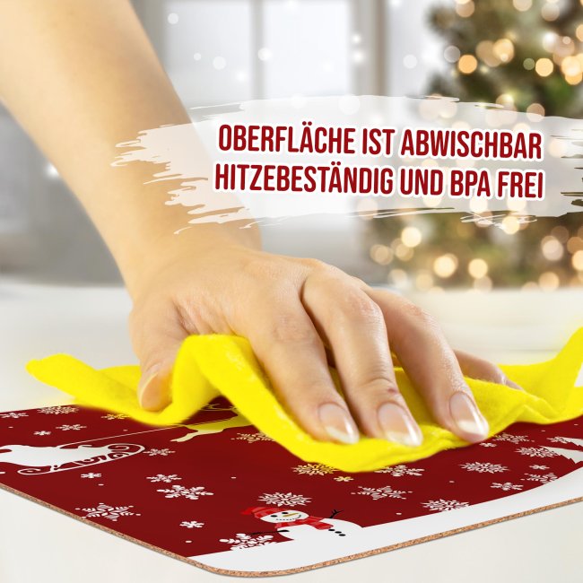 Weihnachtliche Tischdeko - Rentierschlitten - mit Name personalisierbar