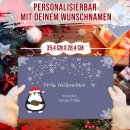 Platzset mit Wunschtext - Frohe Weihnachten - mit 4...