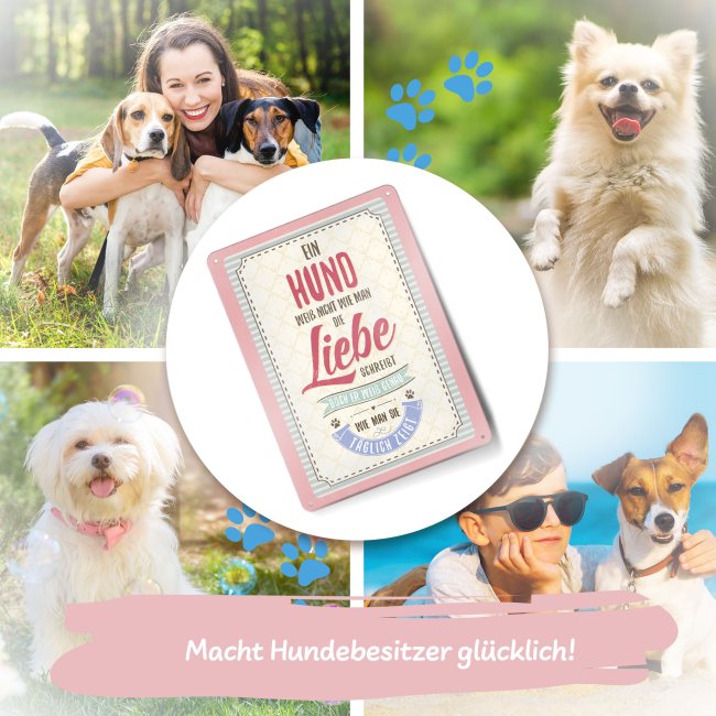 Hundeschild - Hunde Liebe