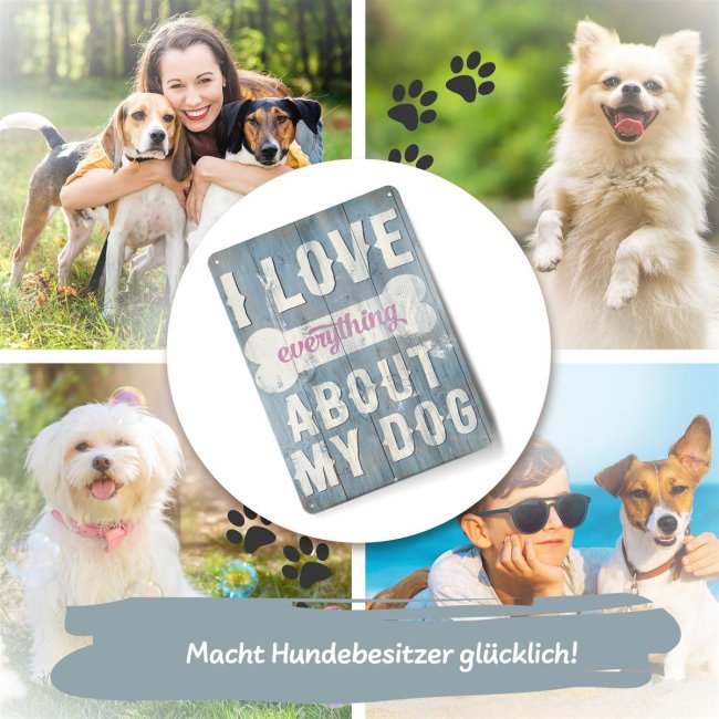 Hundeschild - I love my dog