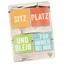 Hundeschild - Sitz, Platz, Bleib f&uuml;r immer bei mir