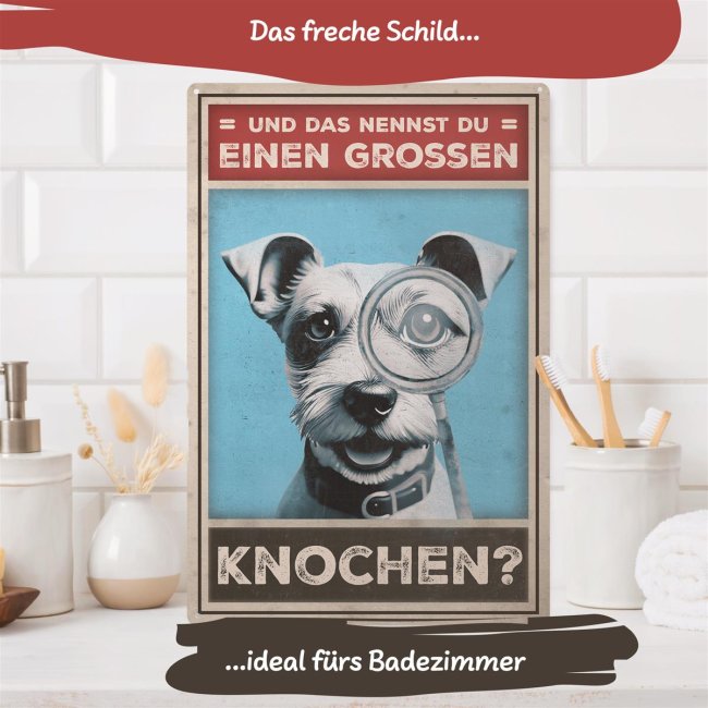 Hundeschild - Gro&szlig;er Knochen