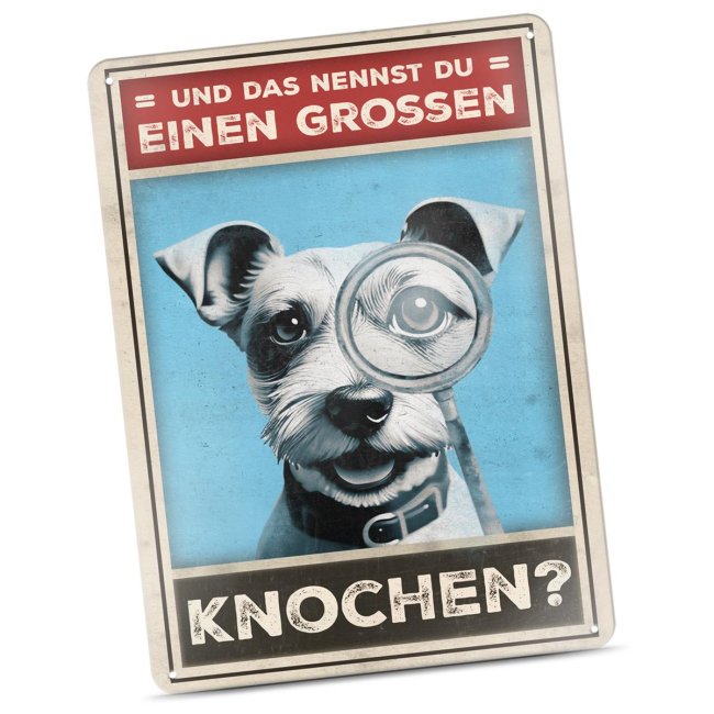 Hundeschild - Gro&szlig;er Knochen