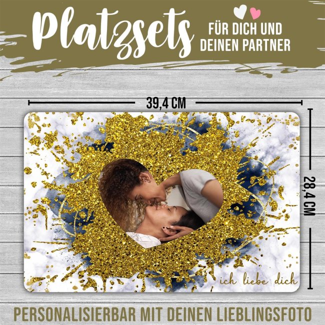 Platzset - mit Foto selbst gestalten - Ich liebe dich