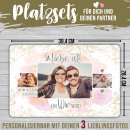 Platzset - mit 3 Fotos selbst gestalten - Liebe ist, wenn...