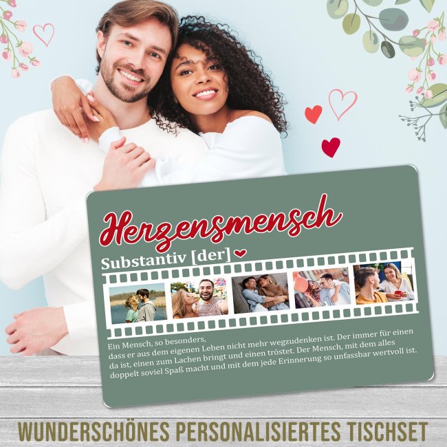 Platzset - mit 5 Fotos selbst gestalten - Herzensmensch