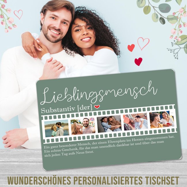 Platzset - mit 5 Fotos selbst gestalten - Lieblingsmensch