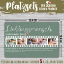 Platzset - mit 5 Fotos selbst gestalten - Lieblingsmensch