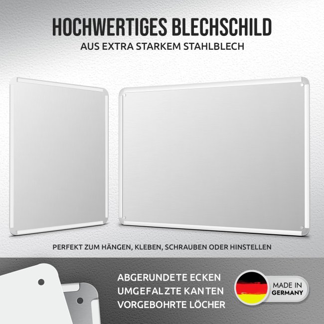 Wochenplaner - mit Text personalisieren - Pflanzen - Metallschild magnetisch A3 inkl. abwischbarem Stift