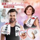 Handtuch mit Spruch - Schei&szlig; auf Valentinstag - mit...