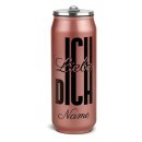 Edelstahl Trinkflasche Cola-Dose - Ich liebe dich - mit...