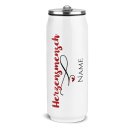 Edelstahl-Trinkflasche mit Name - Herzensmensch -...