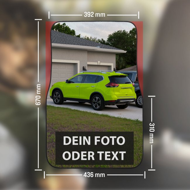 Auto-Fu&szlig;matte f&uuml;r vorne - mit Text, Foto oder Logo selbst gestalten